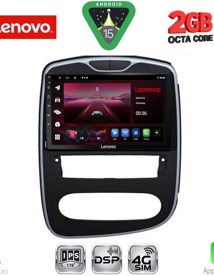 LENOVO LVF 5545_CPA (10inc) MULTIMEDIA TABLET for RENAULT CLIO mod. 2016-2019