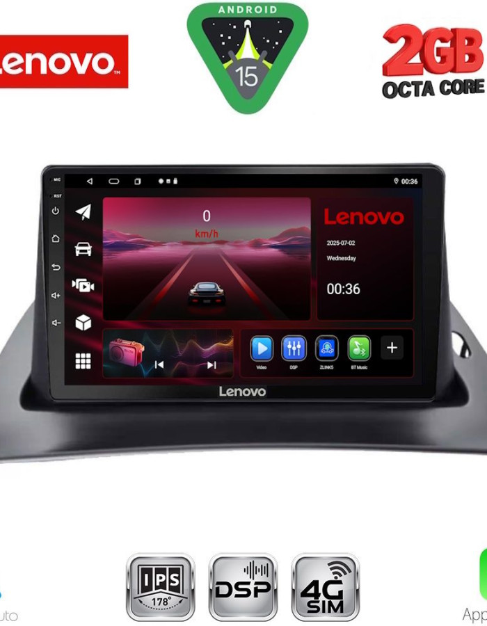 LENOVO LVF 5550_CPA (9inc) MULTIMEDIA TABLET for RENAULT KANGOO mod. 2010-2021