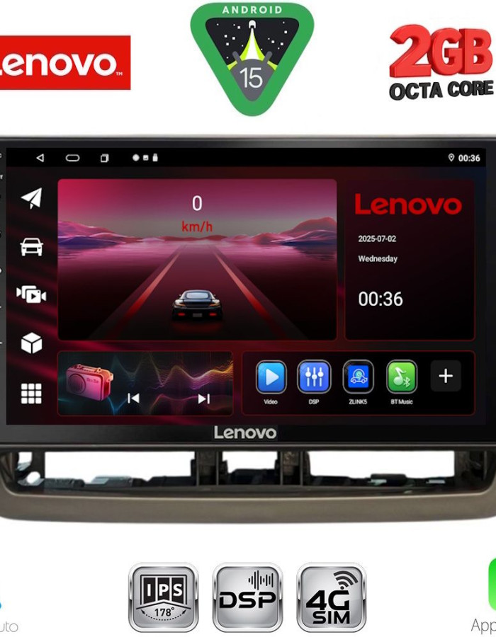 LENOVO LVF 5572_CPA (9inc) MULTIMEDIA TABLET for SEAT IBIZA mod. 2012-2015