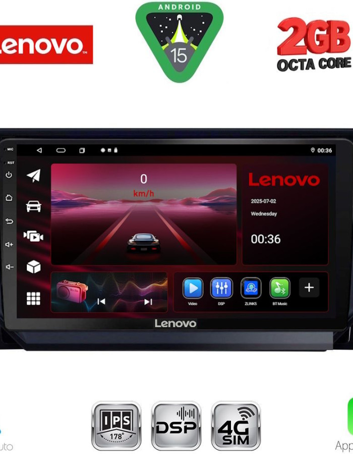 LENOVO LVF 5573_CPA (9inc) MULTIMEDIA TABLET for SEAT ARONA - IBIZA mod. 2018-2026
