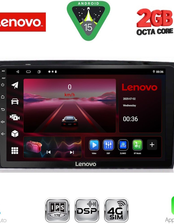 LENOVO LVF 5597_CPA (10inc) MULTIMEDIA TABLET for SKODA OCTAVIA 7 mod. 2013-2021