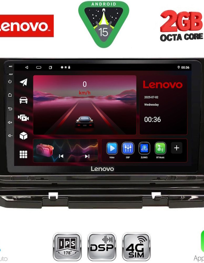 LENOVO LVF 5598_CPA (10inc) MULTIMEDIA TABLET for SKODA OCTAVIA 8 mod. 2021-2026