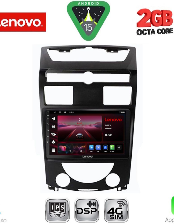 LENOVO LVF 5657_CPA (10inc) MULTIMEDIA TABLET for SSANGYONG REXTON mod. 2006-2015