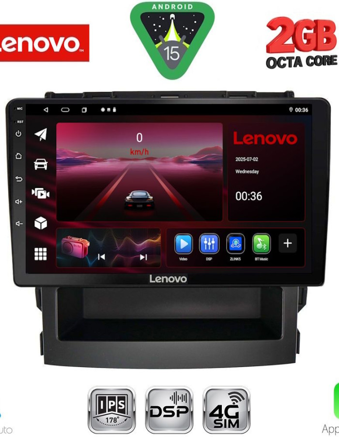 LENOVO LVF 5664_CPA (9inc) MULTIMEDIA TABLET for SUBARU FORESTER - IMPREZA mod. 2019-2024
