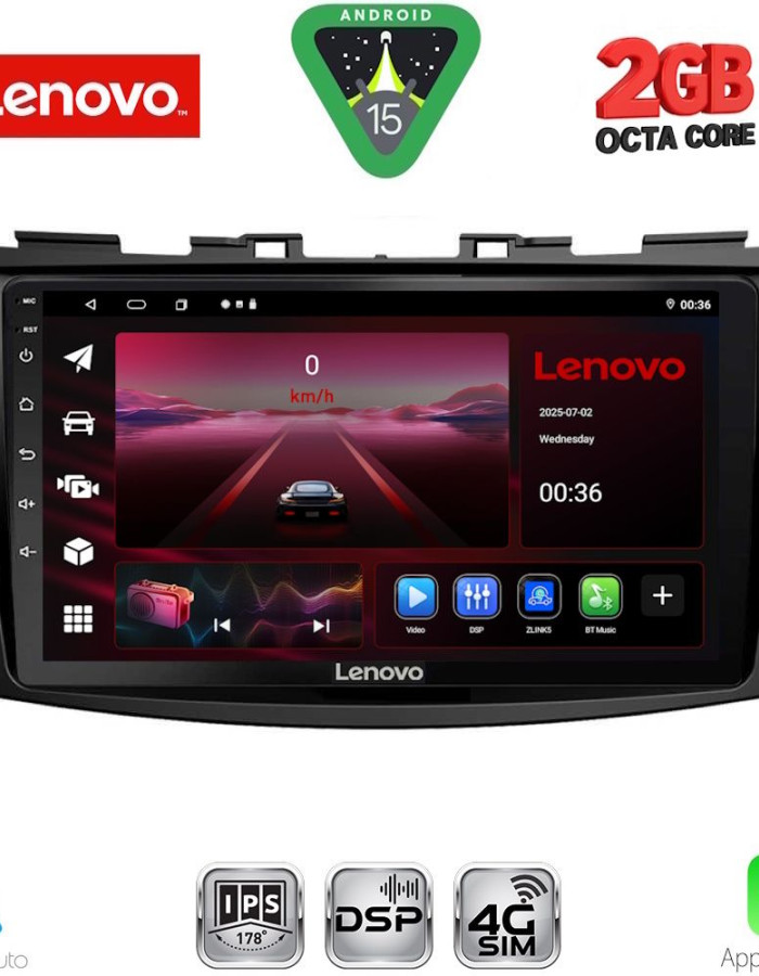 LENOVO LVF 5685_CPA (9inc) MULTIMEDIA TABLET for SUZUKI SWIFT mod. 2011-2016