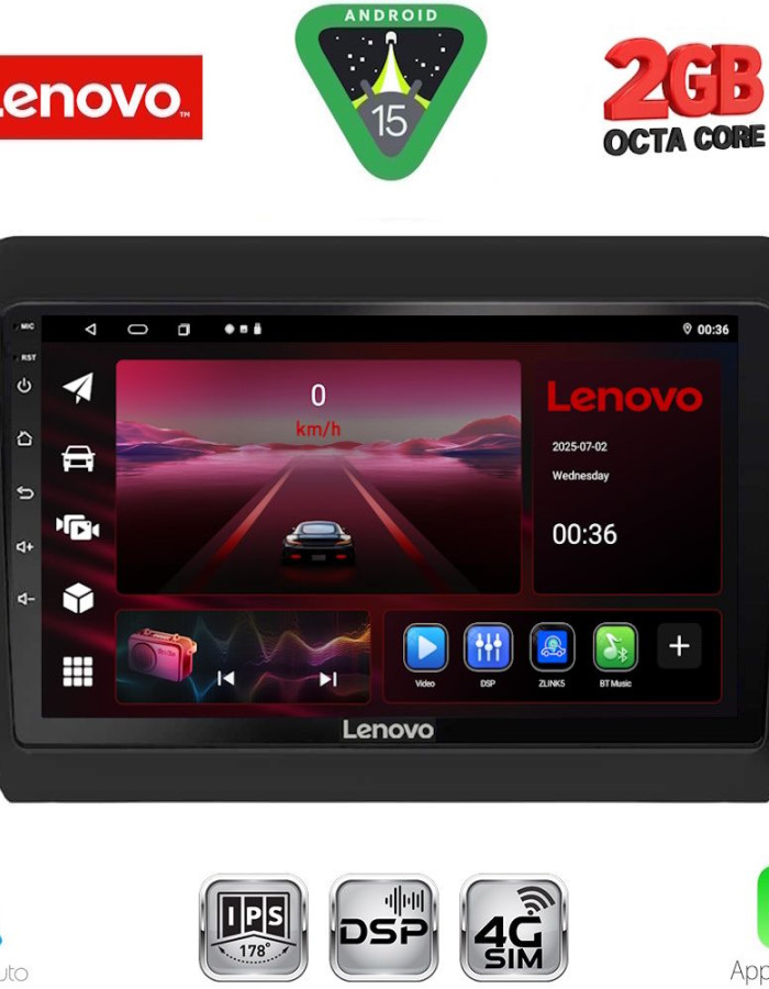 LENOVO LVF 5686_CPA (9inc) MULTIMEDIA TABLET for SUZUKI SWIFT mod. 2017-2026
