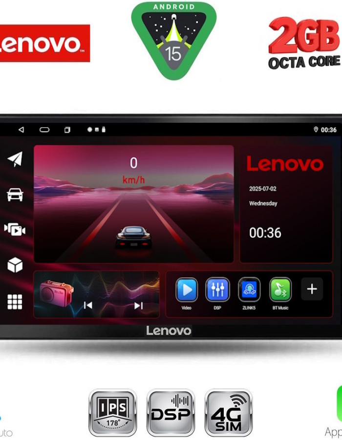 LENOVO LVF 5702_CPA (9inc) MULTIMEDIA TABLET for TOYOTA AURIS mod. 2007-2012