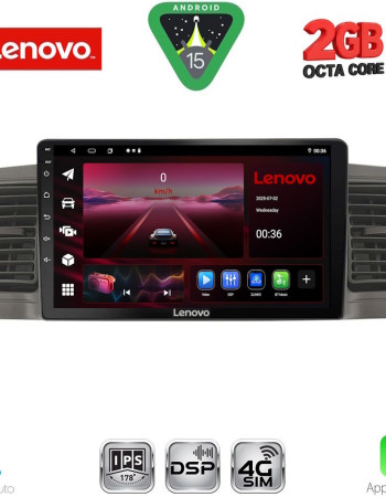 LENOVO LVF 5712GR_CPA (9inc) MULTIMEDIA TABLET for TOYOTA COROLLA mod. 2001-2006 (GREY)