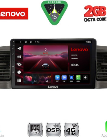 LENOVO LVF 5712BL_CPA (9inc) MULTIMEDIA TABLET for TOYOTA COROLLA mod. 2001-2006 (BLACK)