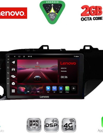 LENOVO LVF 5721_CPA (10inc) MULTIMEDIA TABLET for TOYOTA HILUX mod. 2017-2026