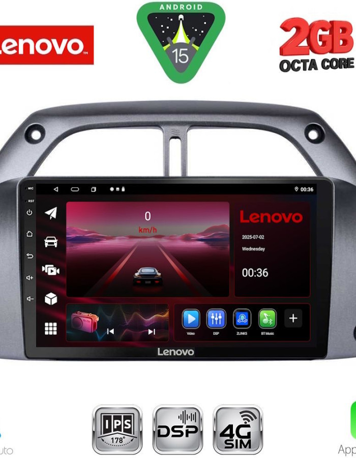 LENOVO LVF 5730_CPA A/C (9inc) MULTIMEDIA TABLET for TOYOTA RAV 4 mod. 2000-2006