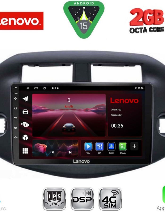 LENOVO LVF 5732_CPA (10inc) MULTIMEDIA TABLET for TOYOTA RAV 4 mod. 2006-2012