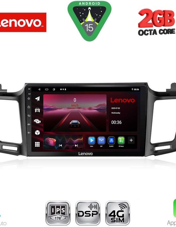 LENOVO LVF 5733_CPA (10inc) MULTIMEDIA TABLET for TOYOTA RAV 4 mod. 2013-2019