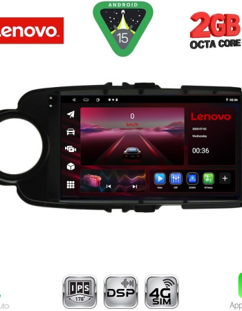 LENOVO LVF 5737BL_CPA (9inc) MULTIMEDIA TABLET for TOYOTA YARIS mod. 2011-2015 (BLACK)