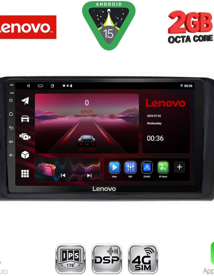 LENOVO LVF 5750_CPA (10inc) MULTIMEDIA TABLET for VW PASSAT mod. 2016-2022