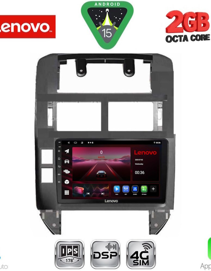 LENOVO LVF 5755_CPA (9inc) MULTIMEDIA TABLET for VW POLO mod. 2002-2009