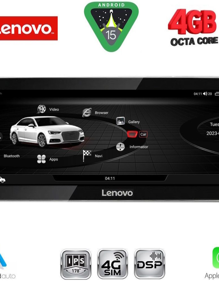 LENOVO LVG 14915_CPA (12.3inc) MULTIMEDIA SYSTEM for AUDI A3 mod. 2013-2021