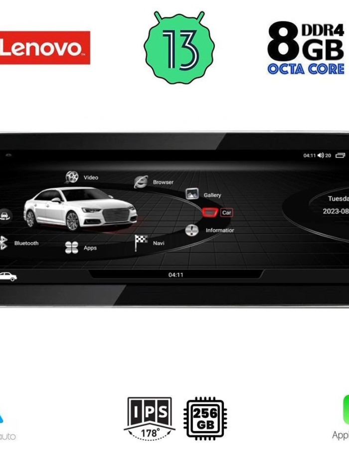LENOVO LVK 28929_CPA RHD (10.33inc) MULTIMEDIA SYSTEM for AUDI Q5 mod. 2009-2016
