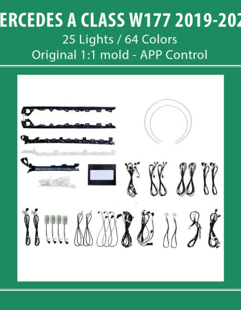 DIQ AMBIENT 8176 A4B - BENZ A (W177) mod. 2019-2024 (Digital iQ Ambient Light for MERCEDES A W177 mod.2019-2024 with 25 Lights)