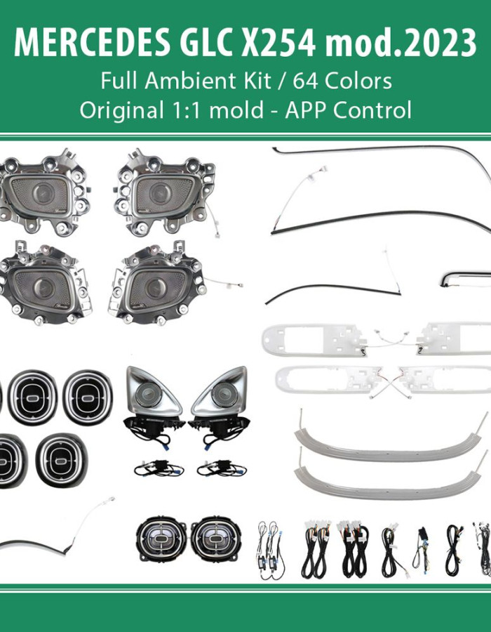 DIQ AMBIENT 8173 BJE6 - BENZ GLC (X254) (Digital iQ Ambient Light for Mercedes GLC (X254)  mod. 2023> FULLKIT )