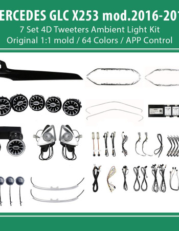 DIQ AMBIENT 8161 DCO2 - BENZ GLC (X253) (Digital iQ Ambient Light for Mercedes GLC (X253) mod. 2015-2018 with 7 Set 4D Kit)