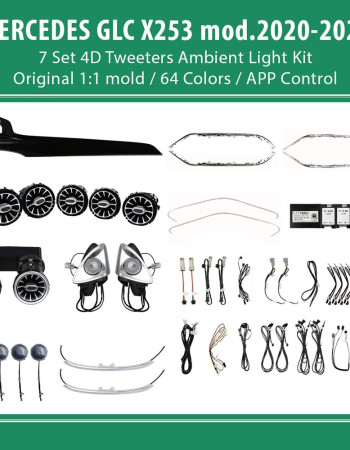 DIQ AMBIENT 8161 DCQ2 - BENZ GLC (X253) (Digital iQ Ambient Light for Mercedes GLC (X253) mod. 2019-2022 with 7 Set 4D Kit)