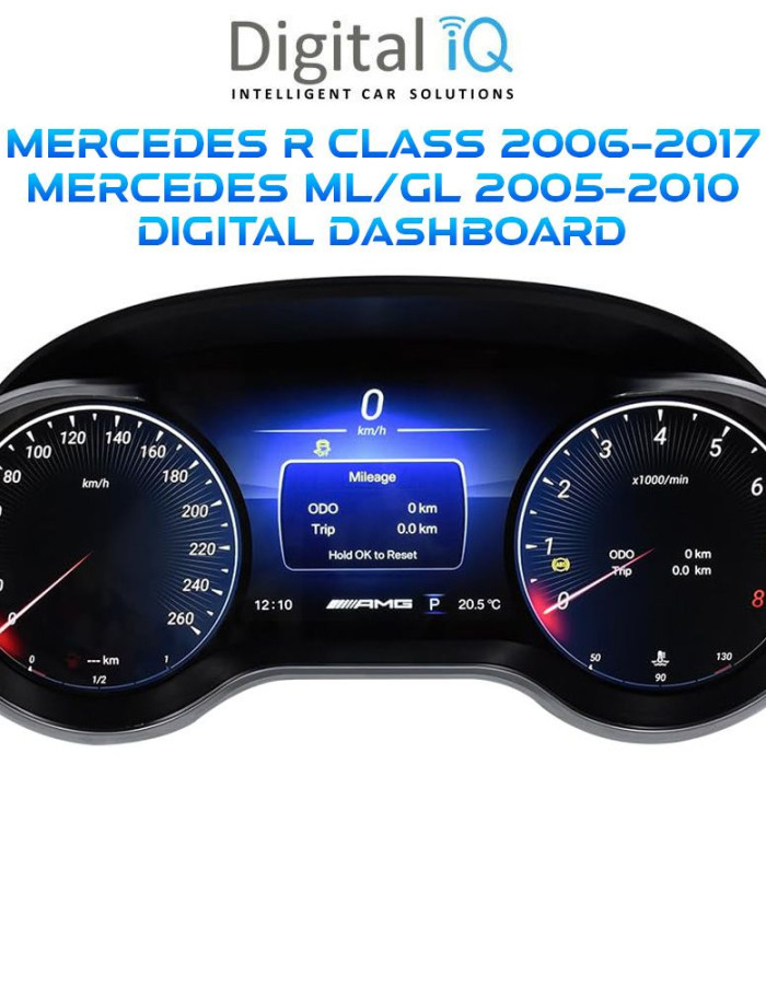 DIGITAL IQ DGU 996_DC (12.3in) DIGITAL CLUSTER for MERCEDES R CLASS mod. 2006-2017 - ML - GL mod. 2005-2010