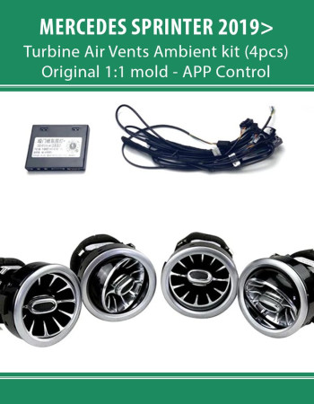 DIQ AMBIENT 8176 SPR - BENZ SPRINTER (W907) (Digital iQ Turbine Air Vent Ambient Light Kit for MERCEDES SPRINTER mod. 2019>)