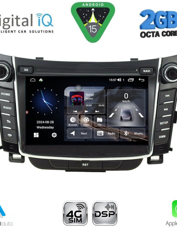 DIGITAL IQ MSF 326_CPA (7'' DECK) MULTIMEDIA for HYUNDAI i30 mod. 2012-2017)