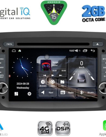 DIGITAL IQ BLF 338_CPA (7" DECK) MULTIMEDIA SYSTEM for FIAT DOBLO mod. 2015-2022