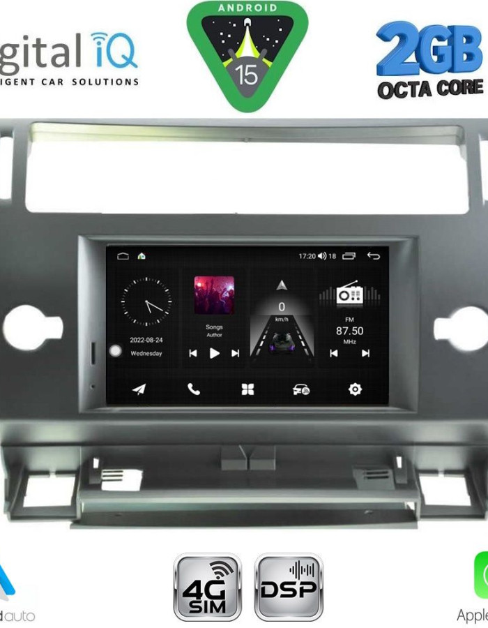 DIGITAL IQ MSF 340_CPA (7” DECK) MULTIMEDIA SYSTEM for CITROEN C4 mod. 2004-2010