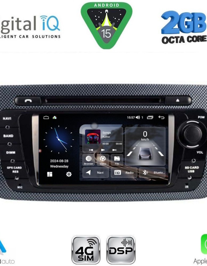 DIGITAL IQ MSF 346_CPA (7” DECK) MULTIMEDIA SYSTEM for SEAT IBIZA mod. 2008-2015