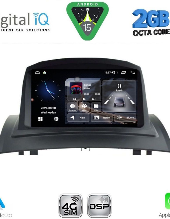 DIGITAL IQ MSF 382_CPA (7" DECK) MULTIMEDIA SYSTEM for RENAULT MEGANE II mod. 2002-2008