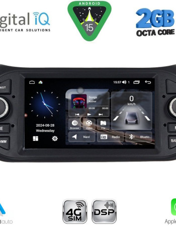 DIGITAL IQ MSF 392_CPA (7” DECK) MULTIMEDIA OEM for CT NEMO – FT FIORINO-QUBO – PG BIPPER mod. 2008-2018