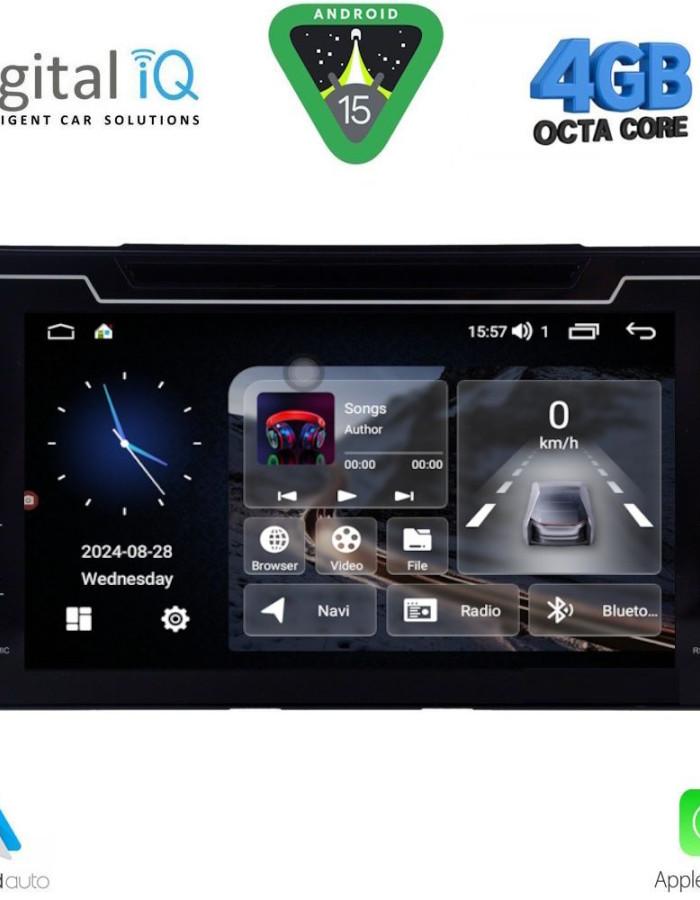 DIGITAL IQ MSG 413_CPA (7" DECK) MULTIMEDIA SYSTEM for  TOYOTA AURIS mod. 2015-2021 – AYGO X mod. 2022-2026 – COROLLA mod. 2017-2019