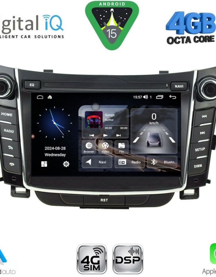 DIGITAL IQ MSG 427_CPA (7'' DECK) MULTIMEDIA SYSTEM for HYUNDAI i30  mod. 2012-2017 with ORIG. NAVI