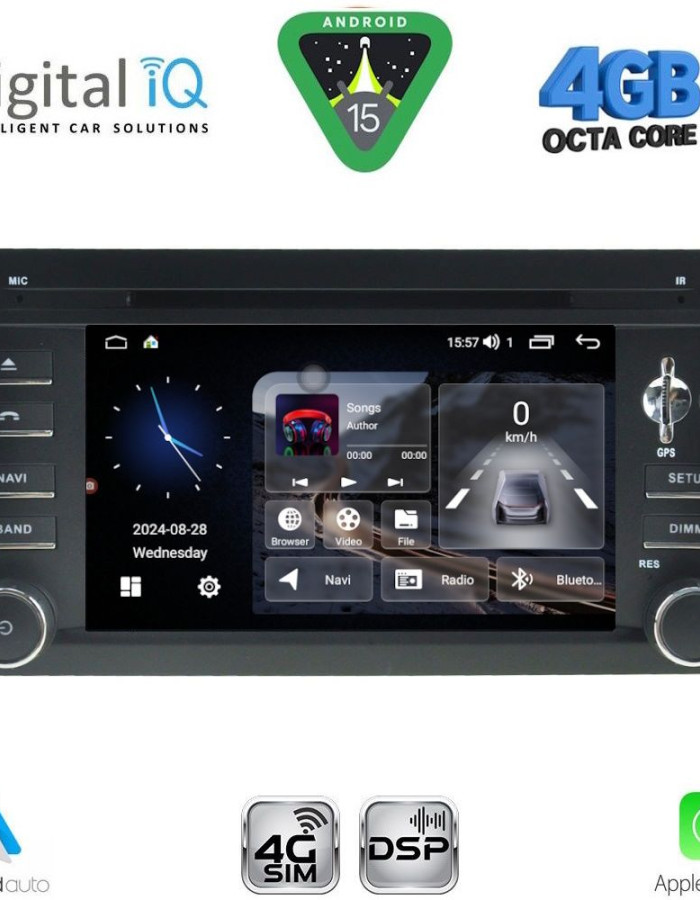 DIGITAL IQ MSG 443_CPA (7" DECK) MULTIMEDIA PORSCHE CAYENNE mod. 2002-2011