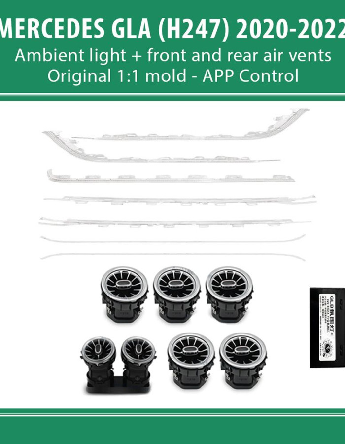 DIQ AMBIENT 8176 GLA C - MERCEDES GLA (H247) (Digital iQ Full Ambient Light Kit MERCEDES GLA (H247) mod. 2019-2023)