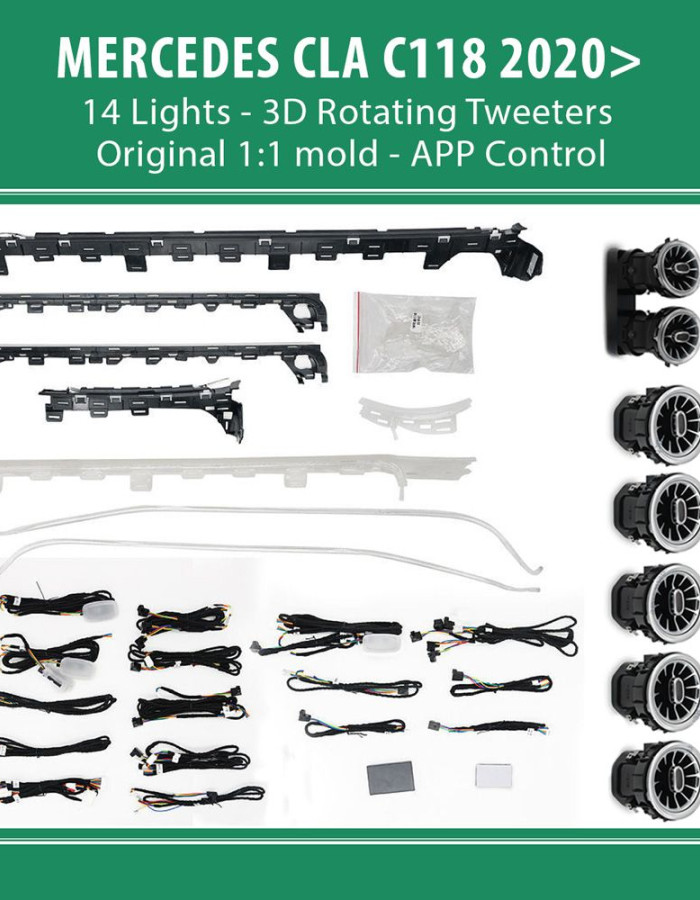 DIQ AMBIENT 8179 A4 - MERCEDES CLA (C118) (Digital iQ Ambient Light for Mercedes CLA (C118) mod. 2020> with 36 Lights)