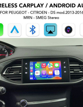 DIGITAL IQ PG 016W CPA (WIRELESS CARPLAY / ANDROID AUTO BOX with 2 CAMERA IN for  PEUGEOT - CITROEN - DS mod. 2013-2017)
