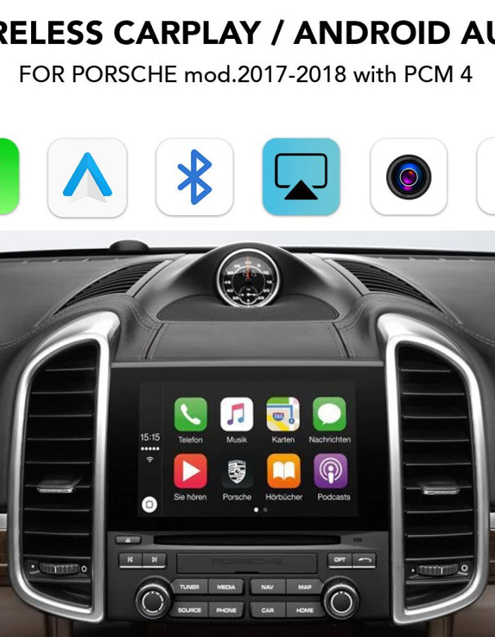 DIGITAL IQ PR 262_CPA (WIRELESS CARPLAY / ANDROID AUTO BOX for PORSCHE mod. 2017-2018 with PCM 4)