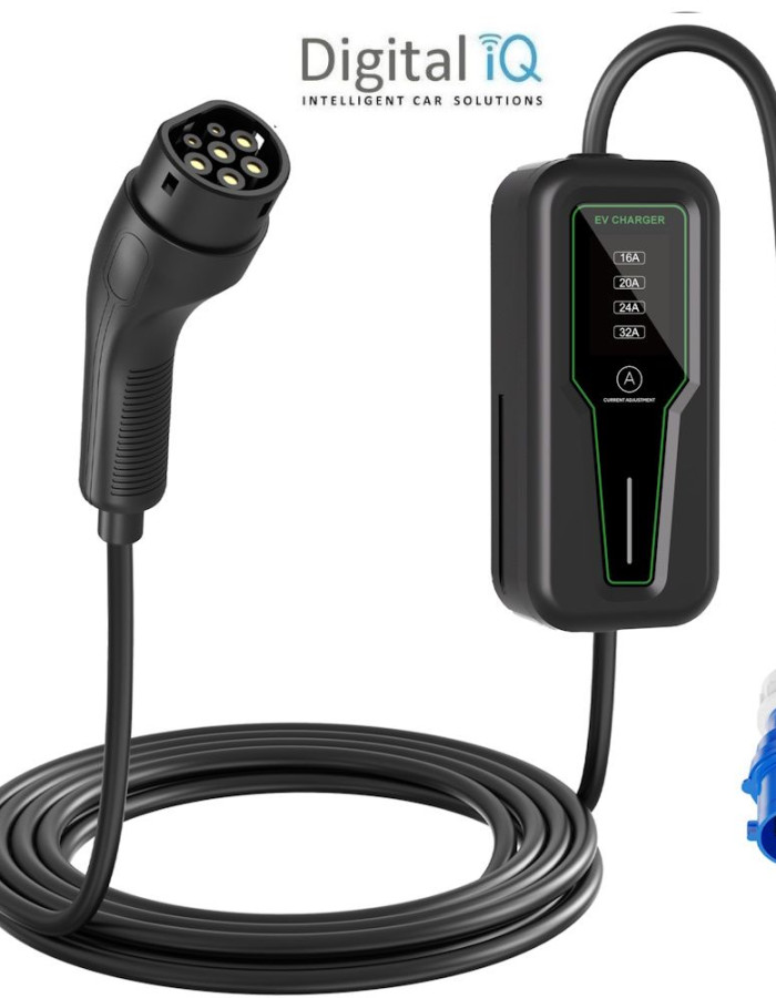 DIQ EV PRL 3207 (PORTABLE EV CHARGER TYPE 2 PEVC32A01 - 32A - 7kW)