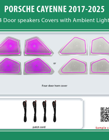 DIQ AMBIENT PORSCHE BSJPJ11 (Digital iQ Ambient Light for Porsche Cayenne mod. 2017-2025, 4 Speakers Covers)