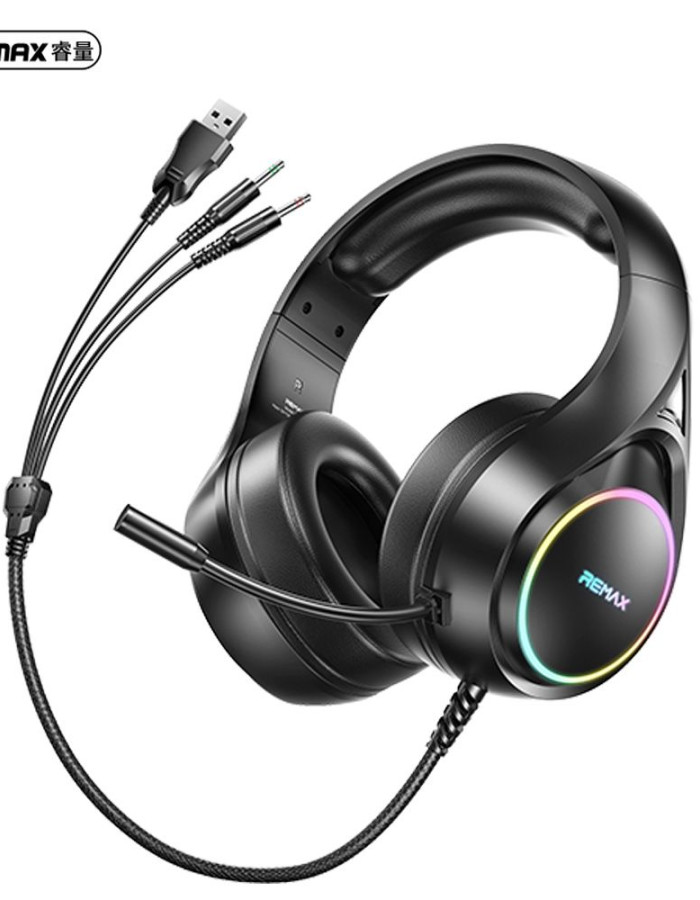 REMAX RM-708 (BLACK) RGB WIRED HEADSET