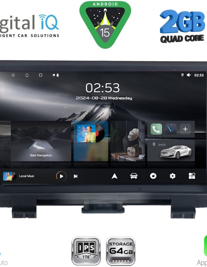 DIGITAL IQ RSD 1012_CPA (9inc) MULTIMEDIA TABLET for AUDI Q3 mod. 2012-2018 (High Version)