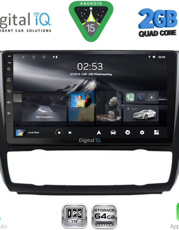 DIGITAL IQ RSD 1040_CPA CLIMA (9inc) MULTIMEDIA TABLET for BMW S.1  E81-82-87-88 mod. 2004-2013