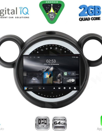 DIGITAL IQ RSD 1065_CPA (9inc) MULTIMEDIA TABLET for MINI COUNTRYMAN (R60) mod. 2010-2016 – PACEMAN (R61) mod. 2013-2016