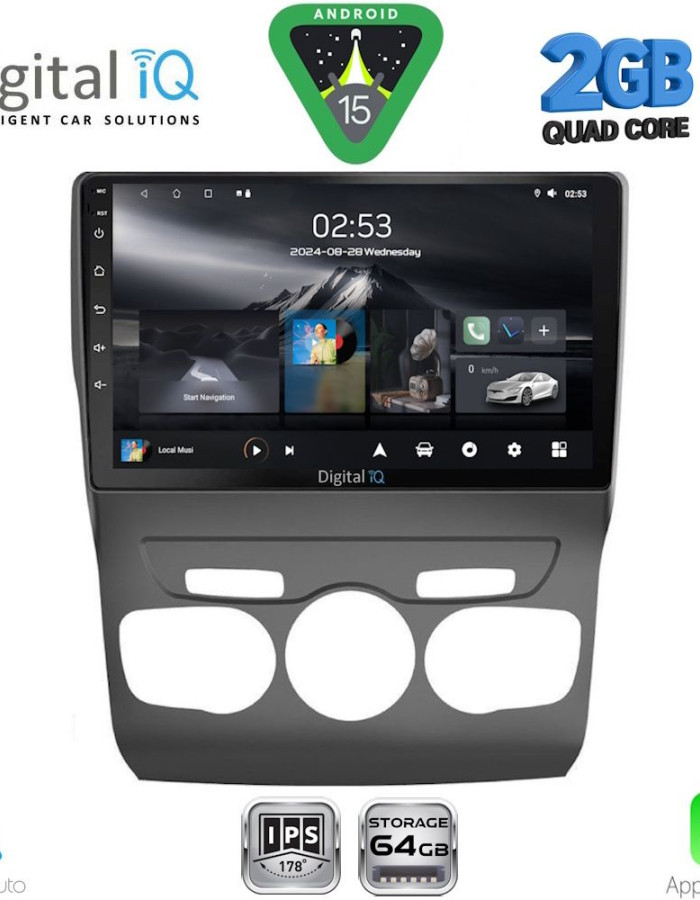DIGITAL IQ RSD 1085_CPA (10inc) MULTIMEDIA TABLET for CITROEN C4 -DS4 mod. 2011-2018
