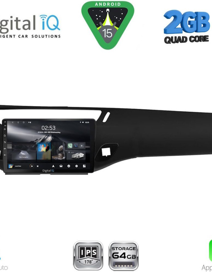 DIGITAL IQ RSD 1092BL_CPA (9inc) MULTIMEDIA TABLET for CITROEN C3 - DS3 mod. 2009-2016 (BLACK)