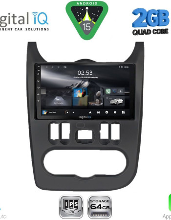 DIGITAL IQ RSD 1101BL_CPA (9inc) MULTIMEDIA TABLET for DACIA DUSTER – LOGAN – SANDERO mod. 2006-2012 (BLACK)